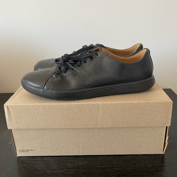 Black Cole Haan Leather Sneakers - Picture 3 of 4